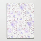 Lavender gray elegant vintage roses floral Notebook Gallery Image 4