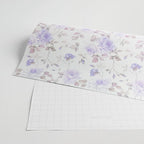 Lavender gray elegant vintage roses floral Wrapping Paper Gallery Image 2