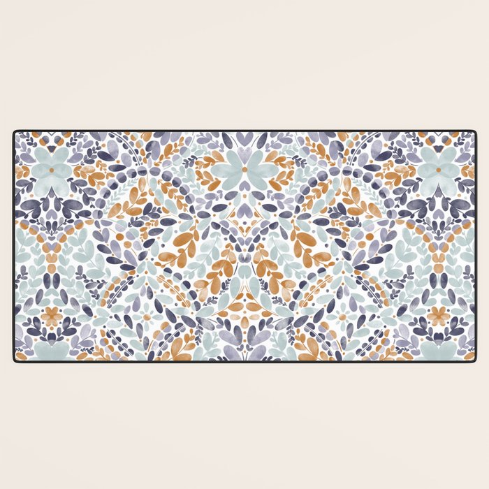 Artistic Floral Motif Medley Desk Mat Gallery Image 3