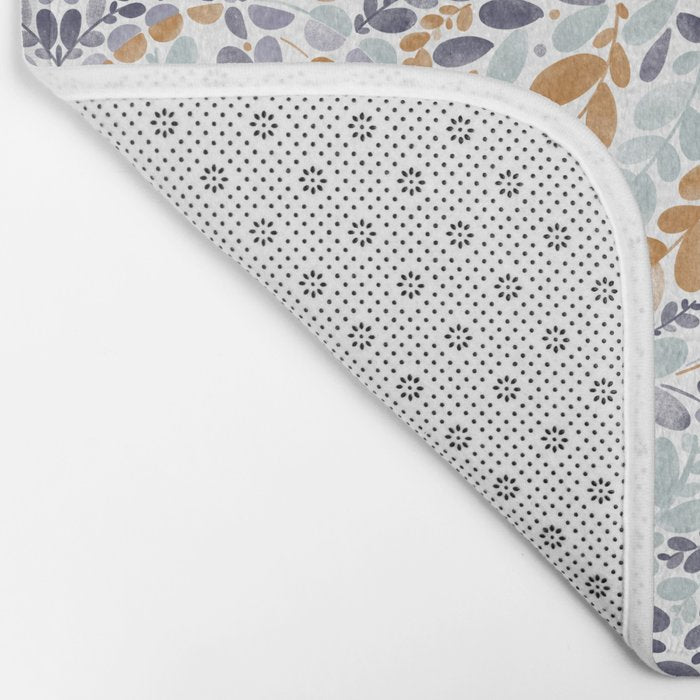 Artistic Floral Motif Medley Bath Mat Gallery Image 2