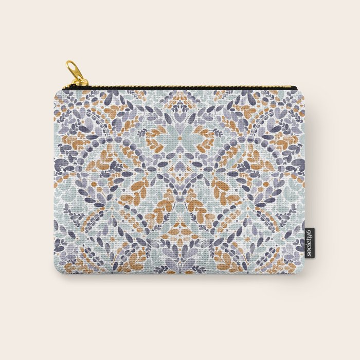 Artistic Floral Motif Medley Carry All Pouch Gallery Image 1