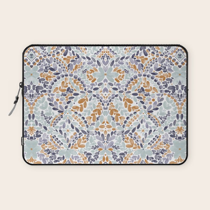 Artistic Floral Motif Medley Laptop Sleeve Gallery Image 1
