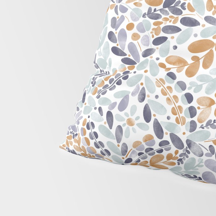 Artistic Floral Motif Medley Pillow Sham Gallery Image 4
