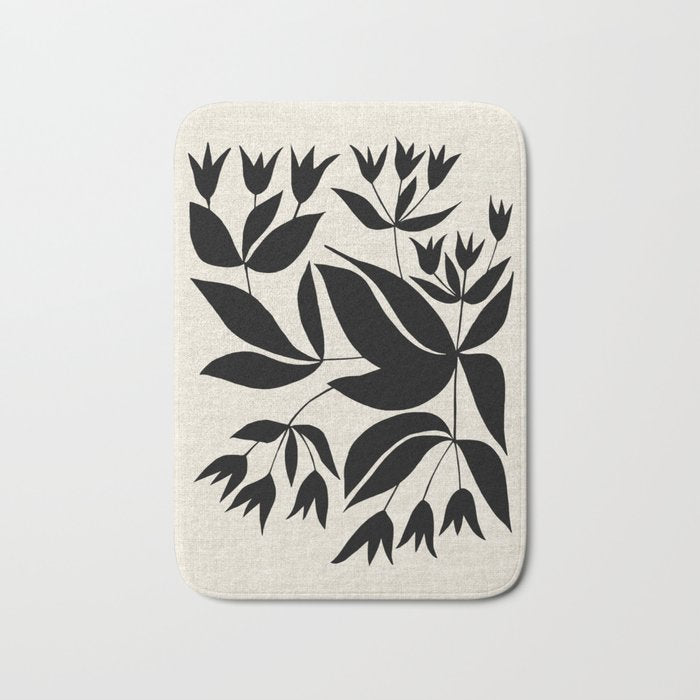Vining Bell Flower Bath Mat Gallery Image 1