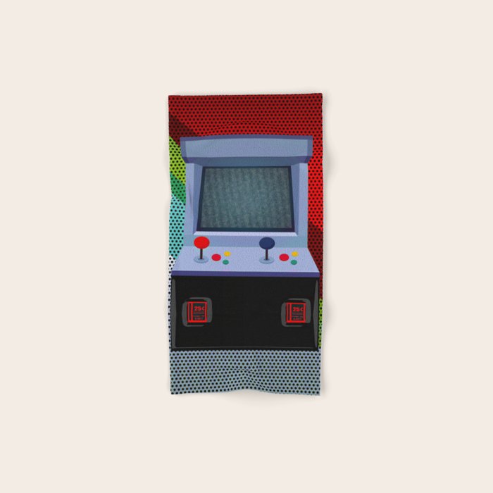 Retro Arcade Joystick Video Game Bath Towel Gallery Image 1