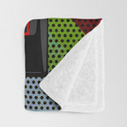 Retro Arcade Joystick Video Game Throw Blanket Gallery Image 3