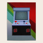 Retro Arcade Joystick Video Game Poster Gallery Image 4