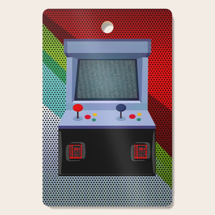 Retro Arcade Joystick Video Game Cutting Board Gallery Image 1