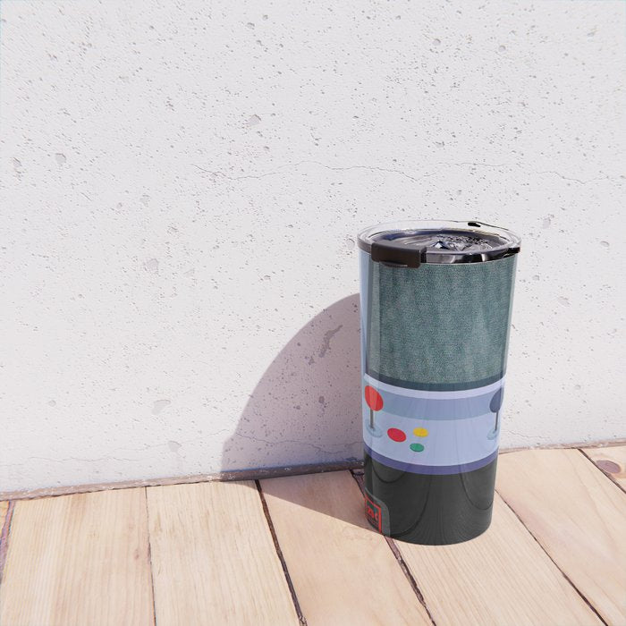 Retro Arcade Joystick Video Game Travel Mug Gallery Image 4