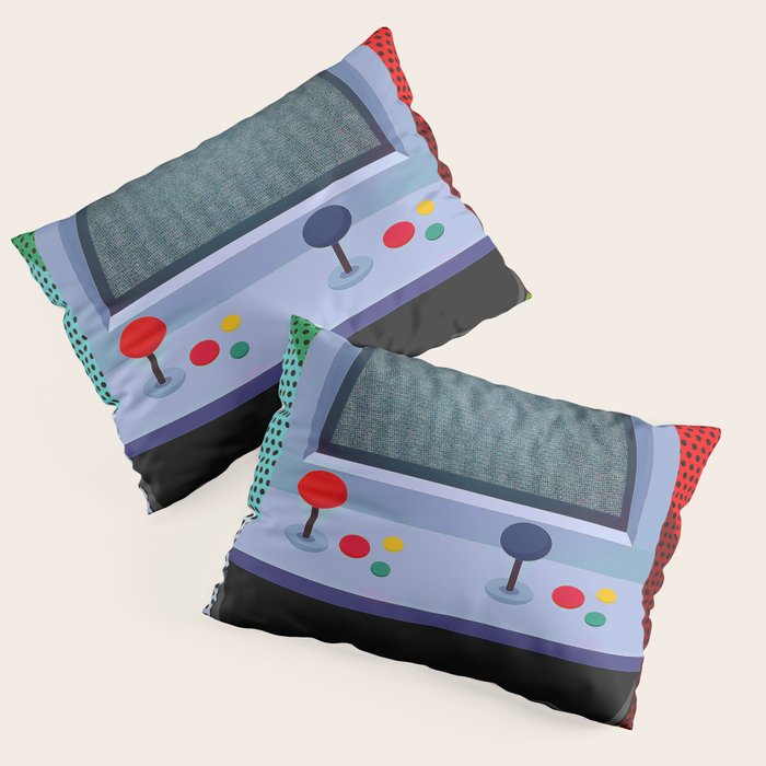 Retro Arcade Joystick Video Game Pillow Sham Gallery Image 3