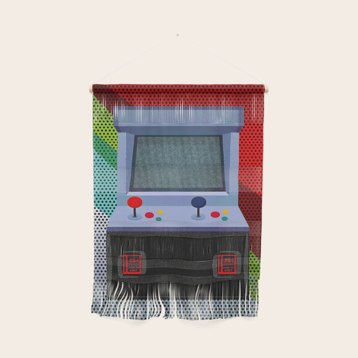 Retro Arcade Joystick Video Game Wall Hanging Gallery Image 1