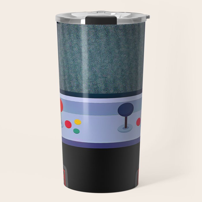 Retro Arcade Joystick Video Game Travel Mug