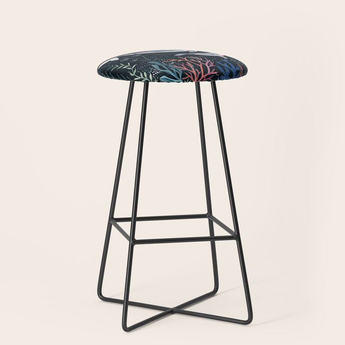 Whales and Coral Stool Gallery Image 1