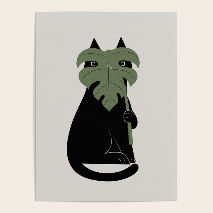 Cat and Plant 14: Monster-a Poster Gallery Image 1