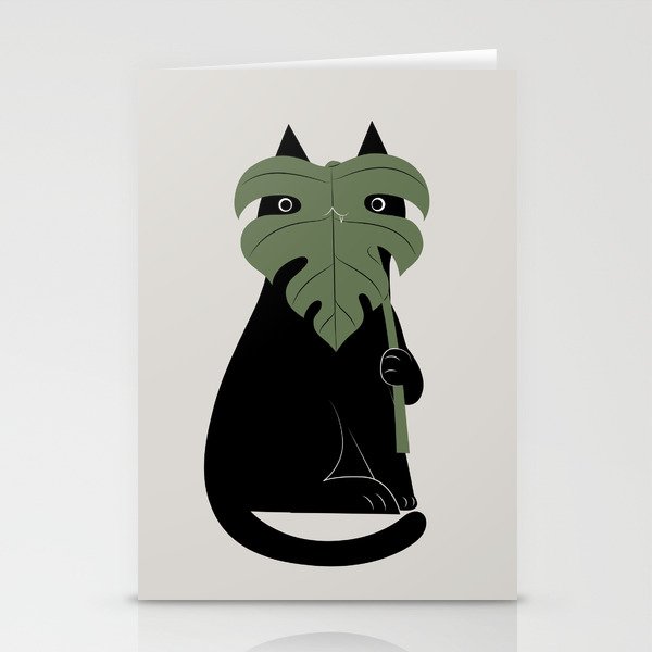 Cat and Plant 14: Monster-a Stationery Card Gallery Image 2