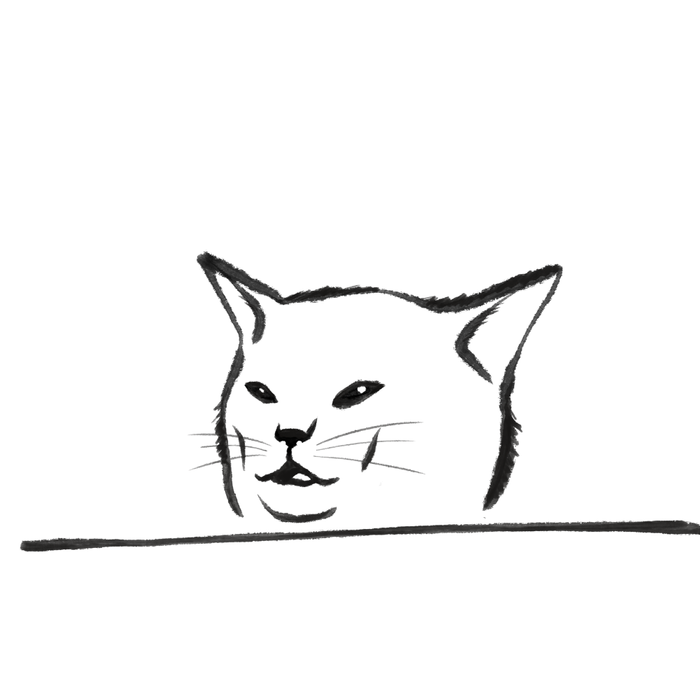 Confused cat meme drawing Coffee Mug Gallery Image 2