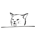Confused cat meme drawing Coffee Mug Gallery Image 2
