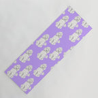 Fashionable white poodle Yoga Mat Gallery Image 1