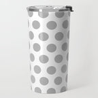 Gray and White Polka Dots 771 Travel Mug Gallery Image 2