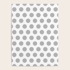 Gray and White Polka Dots 771 Poster Gallery Image 4