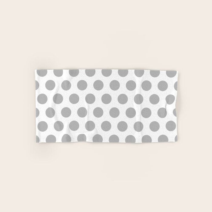 Gray and White Polka Dots 771 Towels Gallery Image 1