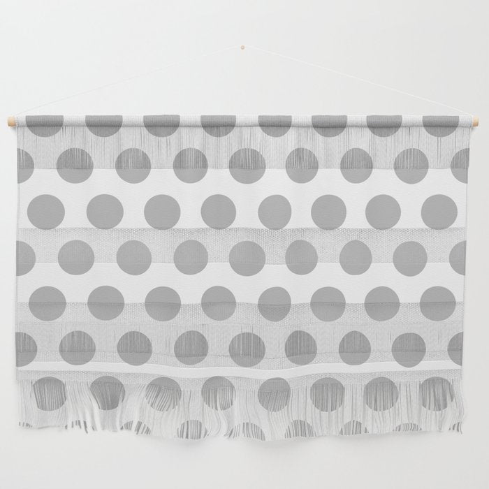 Gray and White Polka Dots 771 Wall Hanging Gallery Image 1