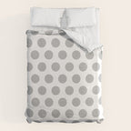 Gray and White Polka Dots 771 Duvet Cover Gallery Image 6