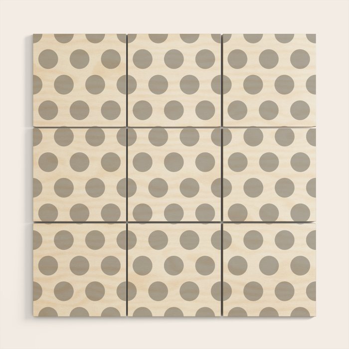 Gray and White Polka Dots 771 Wood Wall Art Gallery Image 1
