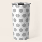 Gray and White Polka Dots 771 Travel Mug Gallery Image 1