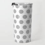 Gray and White Polka Dots 771 Travel Mug Gallery Image 3