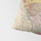 Vintage Geological Map of South Carolina (1883) Pillow Sham Gallery Image 4