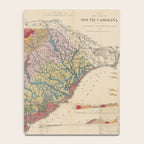 Vintage Geological Map of South Carolina (1883) Notebook Gallery Image 4