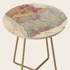 Vintage Geological Map of South Carolina (1883) Side Table Gallery Image 2