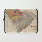 Vintage Geological Map of South Carolina (1883) Laptop Sleeve Gallery Image 1