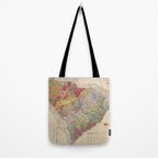 Vintage Geological Map of South Carolina (1883) Tote Bag Gallery Image 2