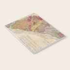 Vintage Geological Map of South Carolina (1883) Notebook Gallery Image 3