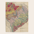 Vintage Geological Map of South Carolina (1883) Poster Gallery Image 4
