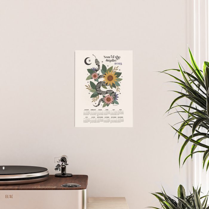  Year of the Snake - 2025 Calendar - Light Poster Gallery Image 2