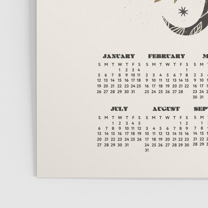  Year of the Snake - 2025 Calendar - Light Poster Gallery Image 3