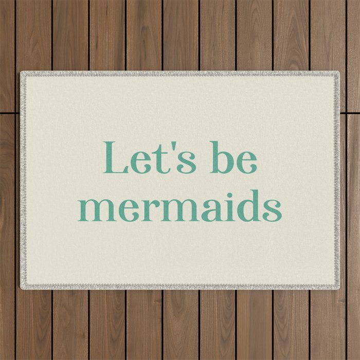 Let's Be Mermaids Outdoor Rug Gallery Image 1