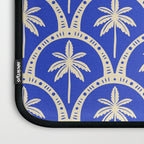 Vintage blue summer palm tree art pattern Laptop Sleeve Gallery Image 3