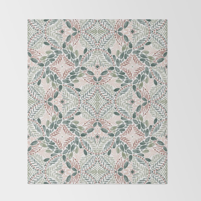 Jungle Charm Artistic Medley Throw Blanket Gallery Image 2