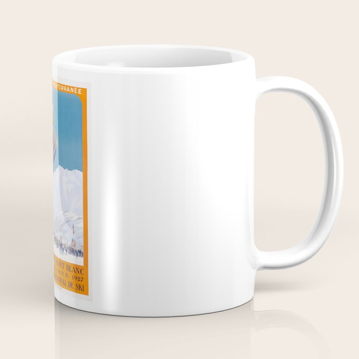 1927 Chamonix - Mont Blanc France Ski Championship Poster Coffee Mug Gallery Image 1