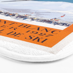 1927 Chamonix - Mont Blanc France Ski Championship Poster Bath Mat Gallery Image 3