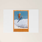 1927 Chamonix - Mont Blanc France Ski Championship Poster Welcome Mat Gallery Image 1