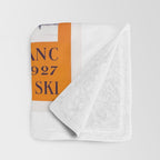 1927 Chamonix - Mont Blanc France Ski Championship Poster Throw Blanket Gallery Image 3