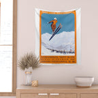 1927 Chamonix - Mont Blanc France Ski Championship Poster Wall Tapestry Gallery Image 2