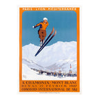1927 Chamonix - Mont Blanc France Ski Championship Poster Coffee Mug Gallery Image 2