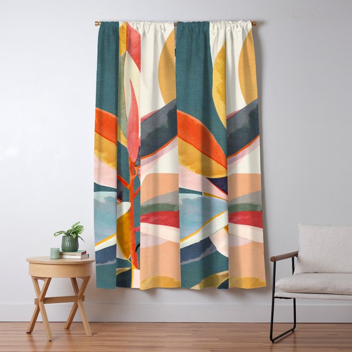 Colorful Branching Out 01 Window Curtain Gallery Image 5