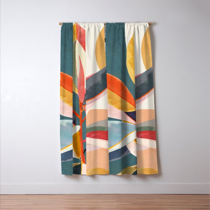 Colorful Branching Out 01 Window Curtain Gallery Image 3